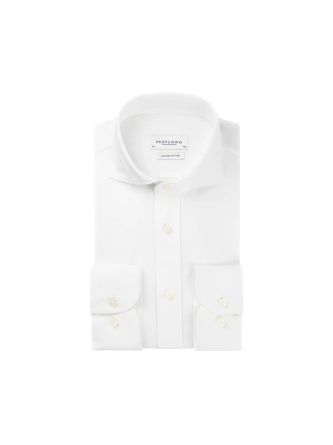 PROFUOMO | Jerseyhemd Slim Fit JAPANESE KNIT | weiss